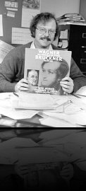 Don in WCNY-FM Office with Vinyl Album